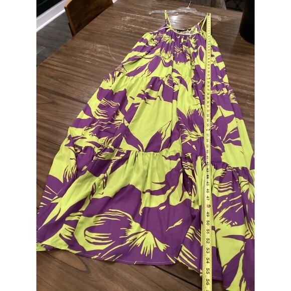 New York & Co. Floral Print maxi Dress Sleeveless Tropical Relaxed XS NWT - Picture 7 of 10